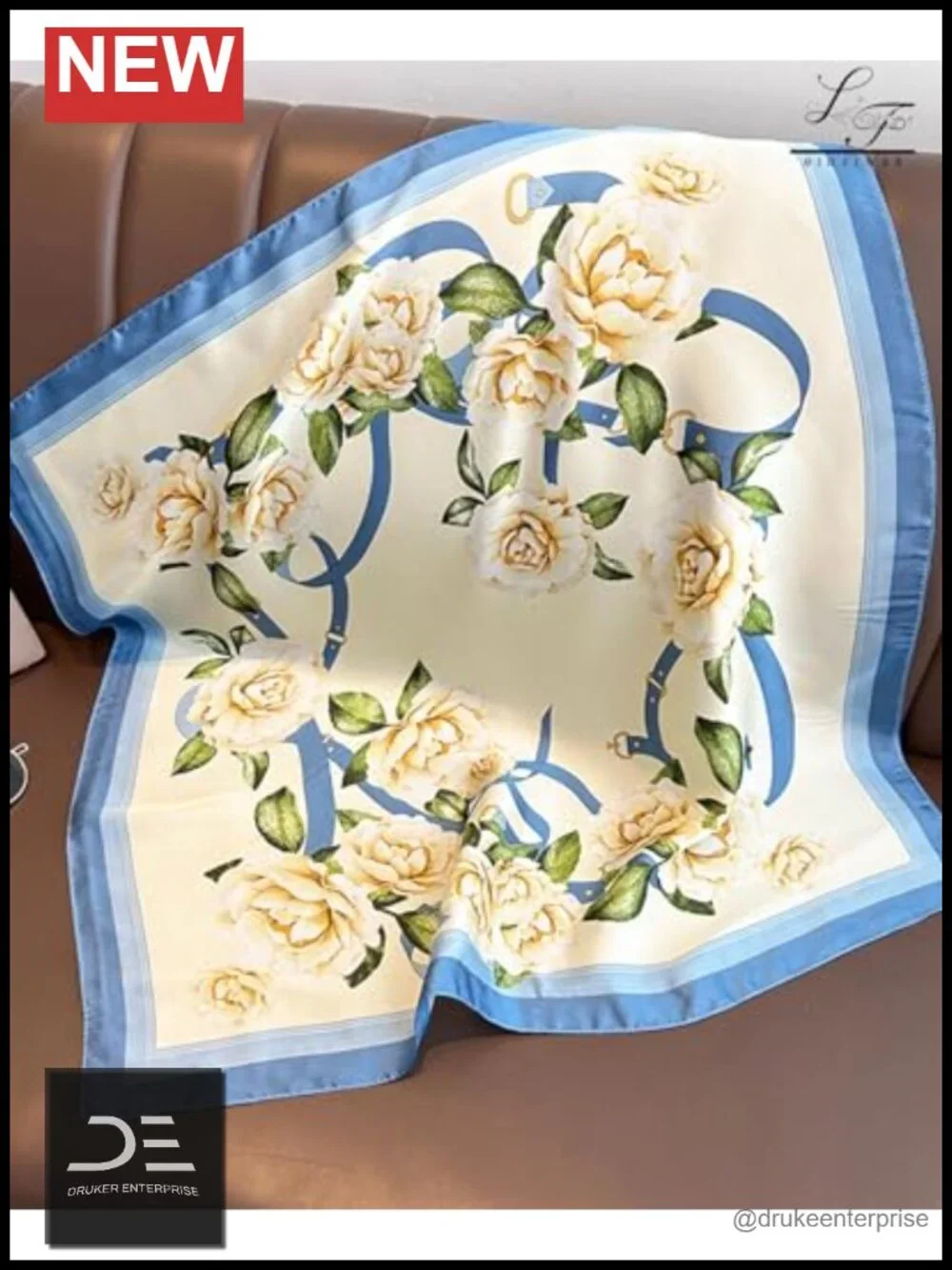 Satin Bandanas Head Scarf for Women Lightweight Fashion Wrap Hair Scarf